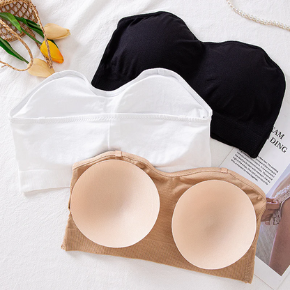 👙BUY 1 GET 1 FREE🤍Women’s Wireless Bandeau Bra with Removable Straps