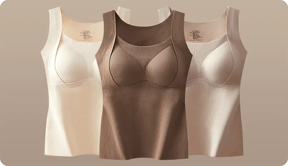 🎉Hot Selling Thickened Warm Tank Top with Shelf Bra