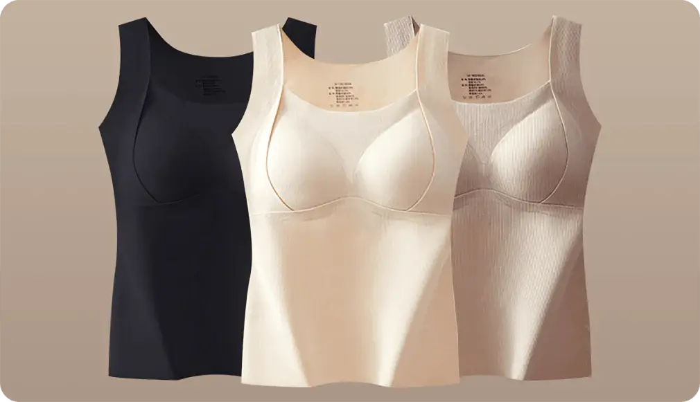 🎉Hot Selling Thickened Warm Tank Top with Shelf Bra