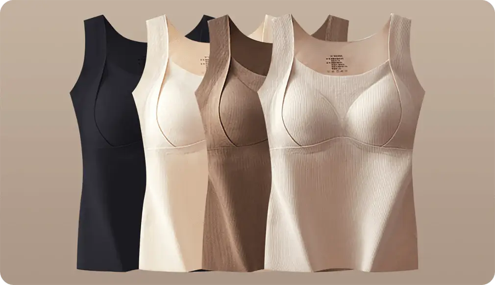 🎉Hot Selling Thickened Warm Tank Top with Shelf Bra