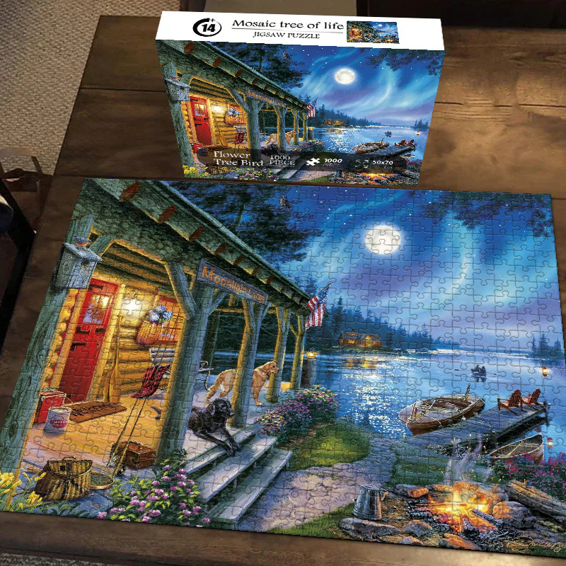 Moonlit Haven Jigsaw Puzzle 500 1000 Pieces