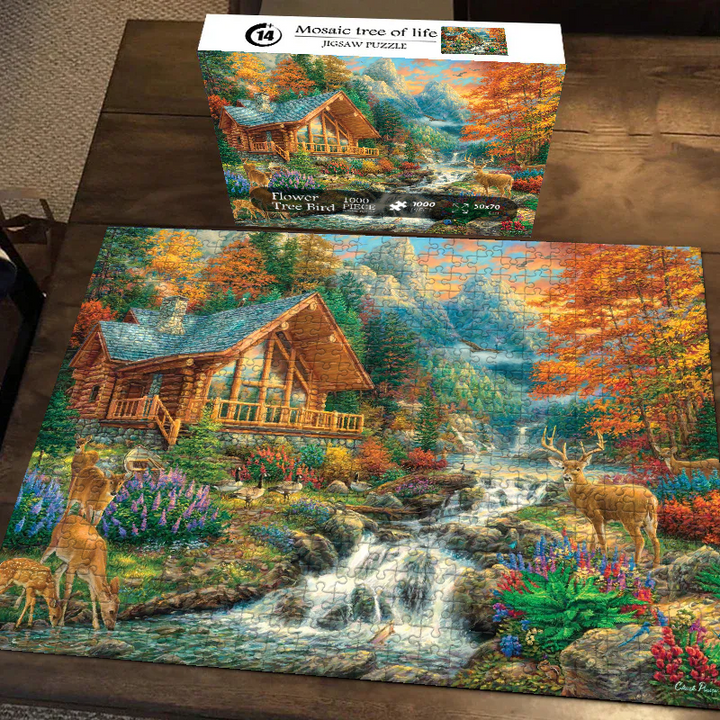 Majestic Peaks Jigsaw Puzzle 500 1000 Pieces