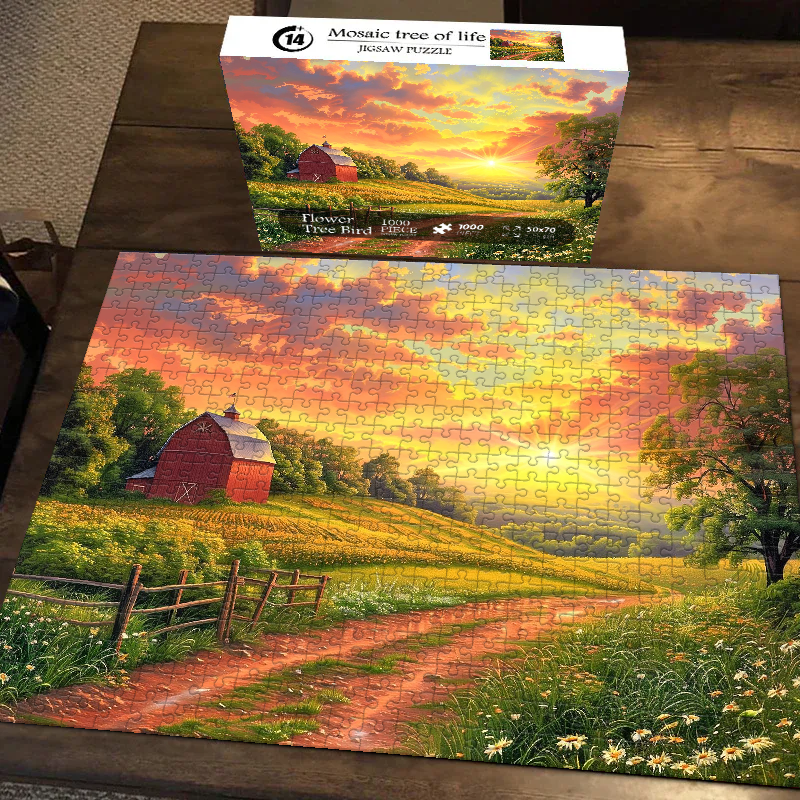 Golden Countryside Jigsaw Puzzle 500 1000 Pieces