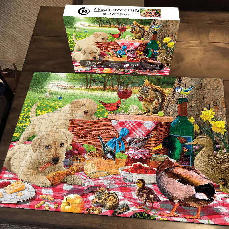 Forest Picnic Jigsaw Puzzle 500 1000 Pieces