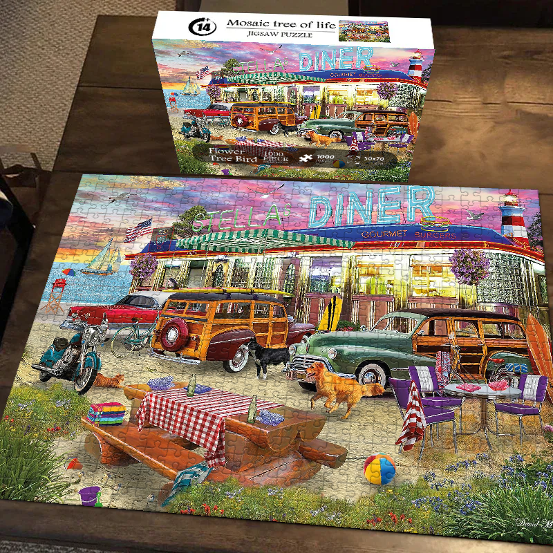 Beach Diner Jigsaw Puzzle 500 1000 Pieces