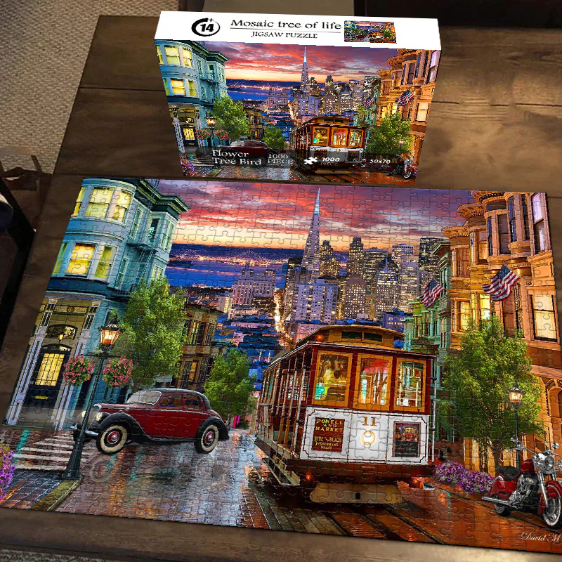 San Francisco Night Jigsaw Puzzle 500 1000 Pieces