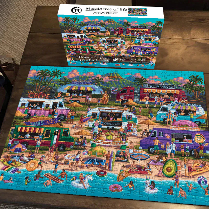 Small Town Charm Jigsaw Puzzle 500 1000 Pieces