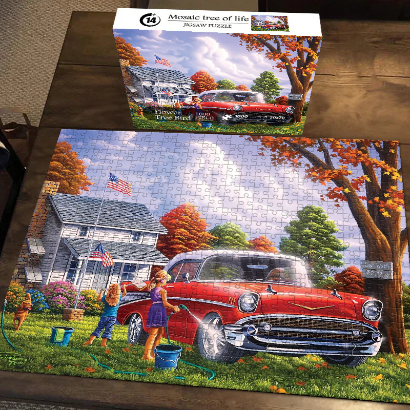 Fall Family Moments Jigsaw Puzzle 500 1000 Pieces