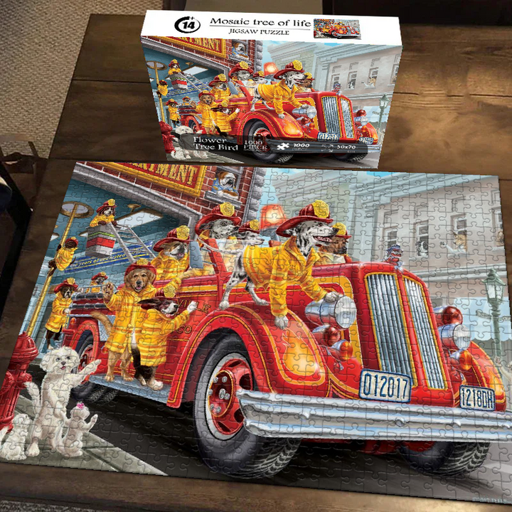 Brave Fire Dogs Jigsaw Puzzle 500 1000 Pieces