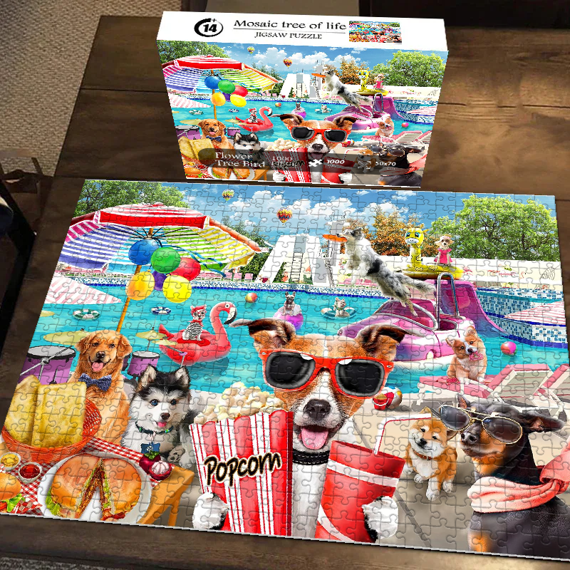 Pool Party Jigsaw Puzzle 500 1000 Pieces