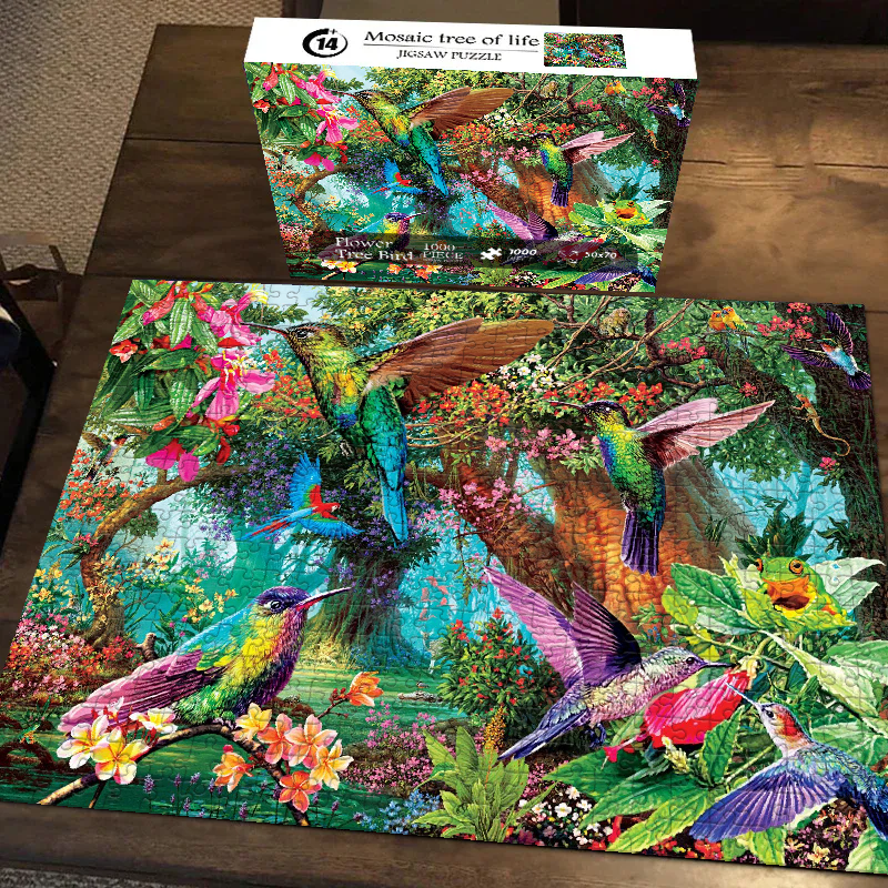 Hummingbird Garden Jigsaw Puzzle 500 1000 Pieces