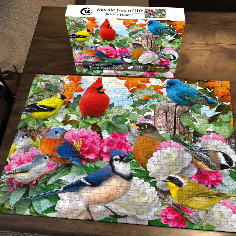 Birds in Bloom Jigsaw Puzzle 500 1000 Pieces