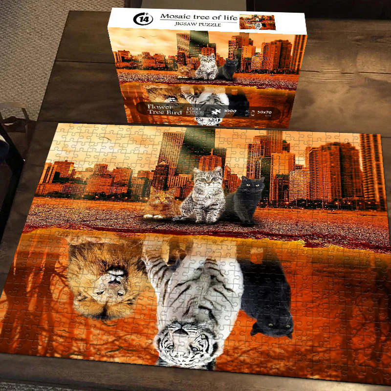 Felines & Beasts Jigsaw Puzzle 500 1000 Pieces