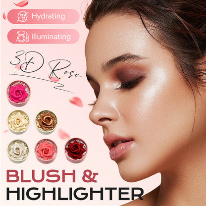 💥BUY 1 GET 1 FREE💥3D Rose Blush & Highlighter